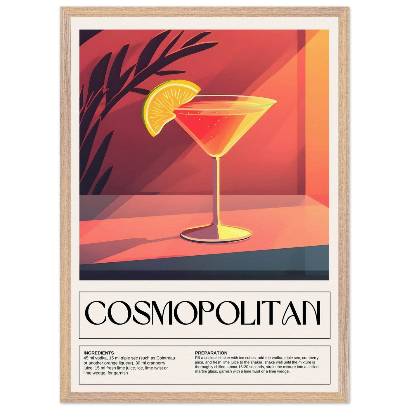 Cosmopolitan Cocktail - Vibrantwalls