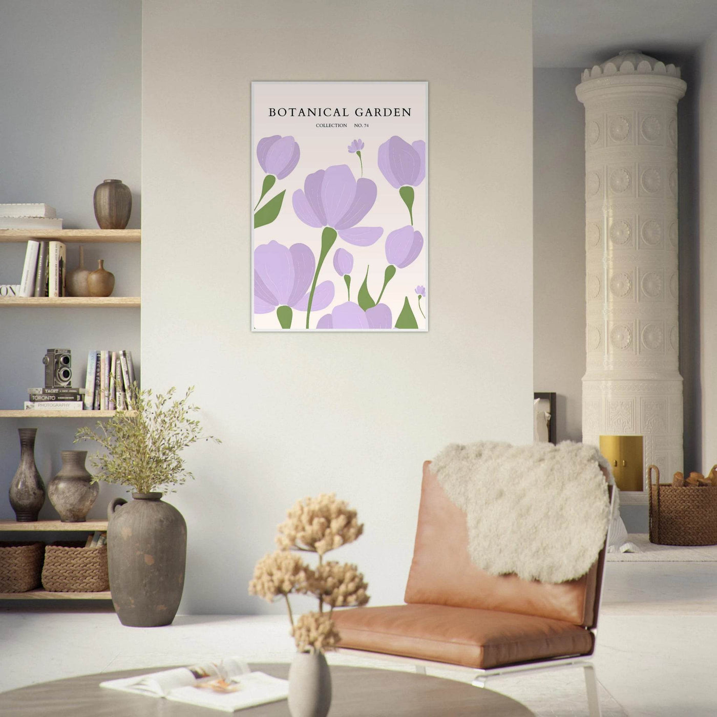 Botanical Garden Elegant Lavender Bloom Art Print - Vibrantwalls