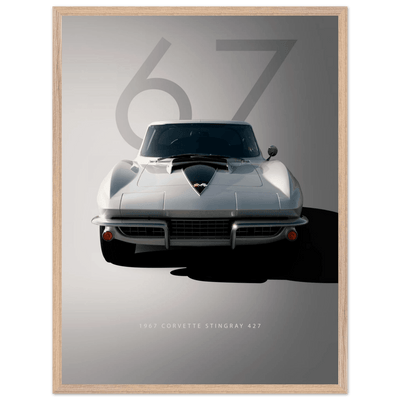 1967 Corvette Stingray 427 Framed Poster | Iconic Automotive Art, Ready-to-Hang - Vibrantwalls