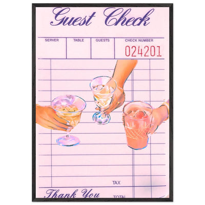 Retro Bar Tab Cocktail Recipe - Vibrantwalls