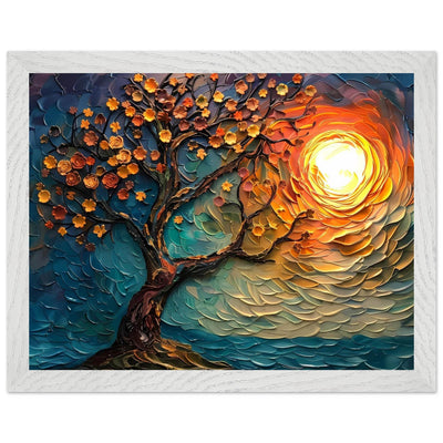 Tree of Life Textured Sunset Palette - Vibrantwalls