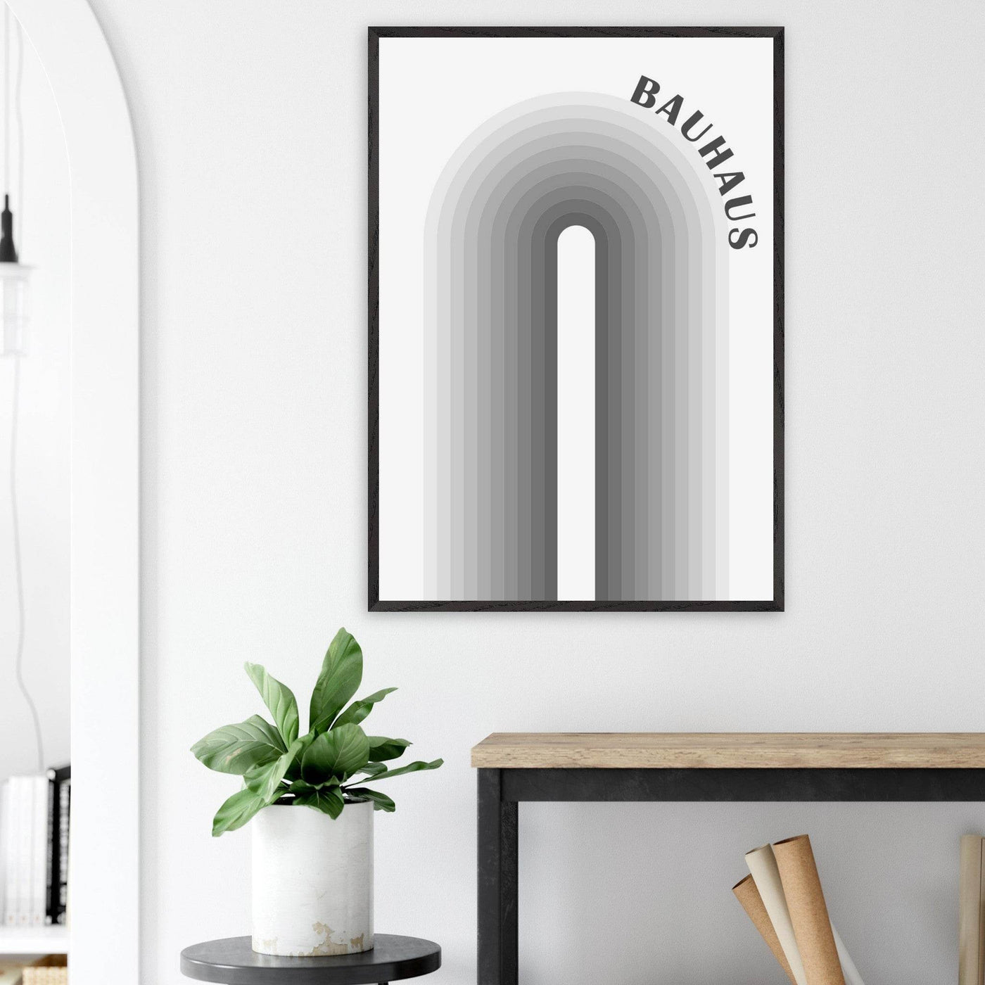 Bauhaus-Style Gradient Arch - Vibrantwalls