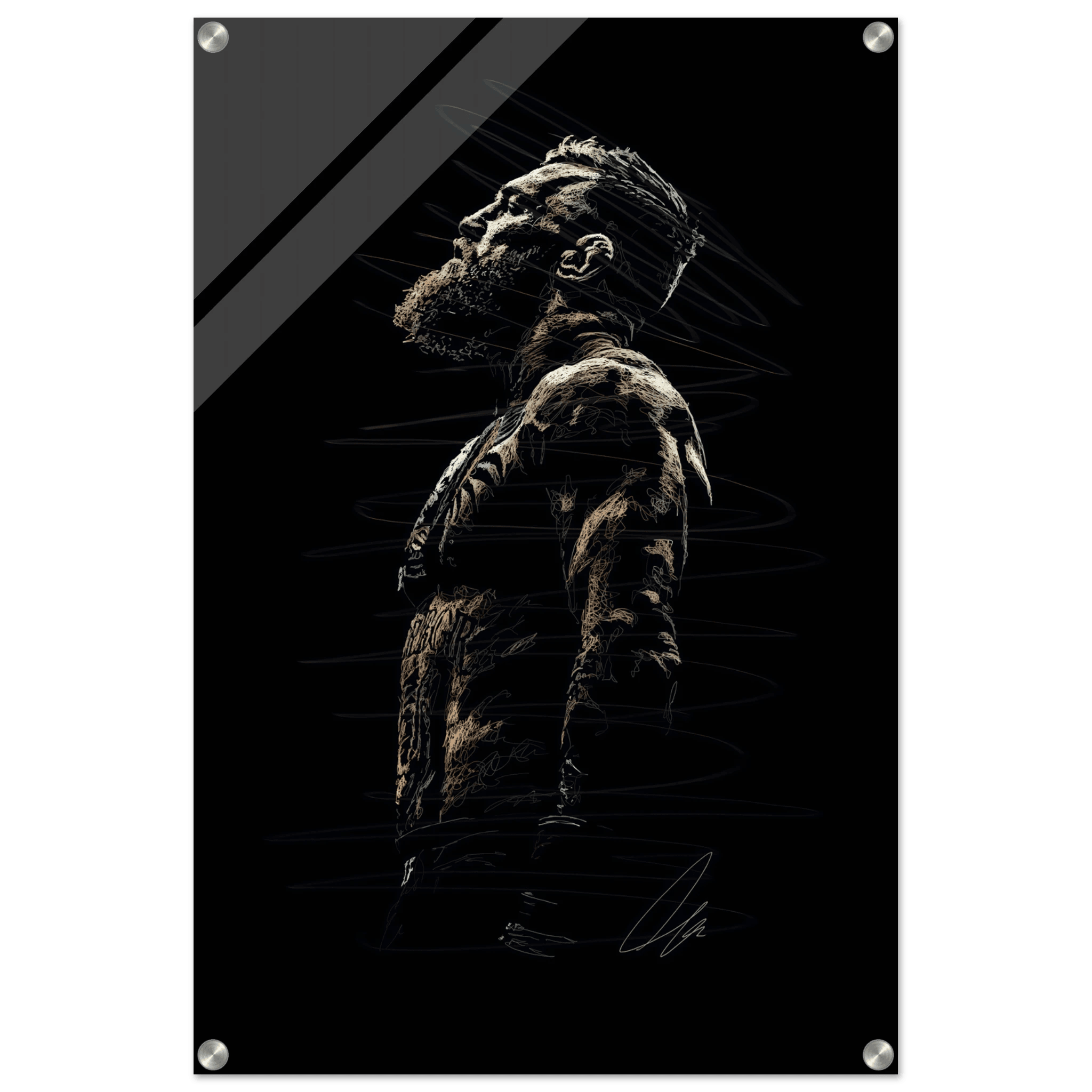 Connor McGregor Wall Art Sketch Art Acrylic Print - Premium Decor - Vibrantwalls