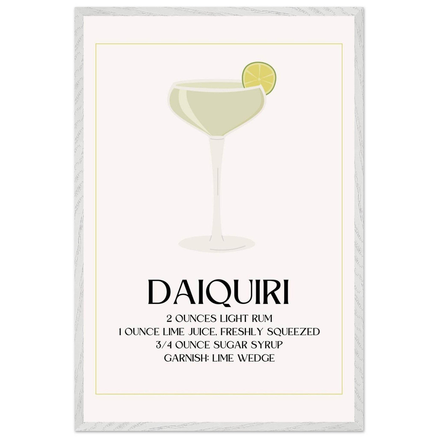 Classic Daiquiri Cocktail Recipe - Vibrantwalls