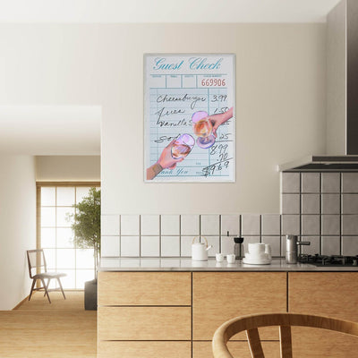 Guest Check & Cocktail Toast - Vibrantwalls