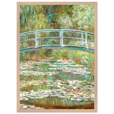 Bridge Over a Pond Art Print - Water Lilies Decorative Artwork for Your Space - Vibrantwalls