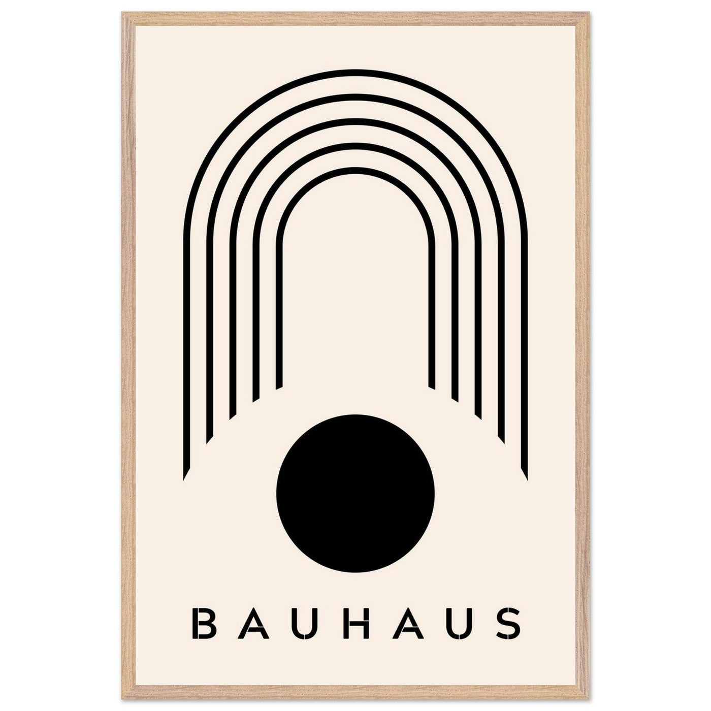 Bauhaus Black & Beige - Vibrantwalls