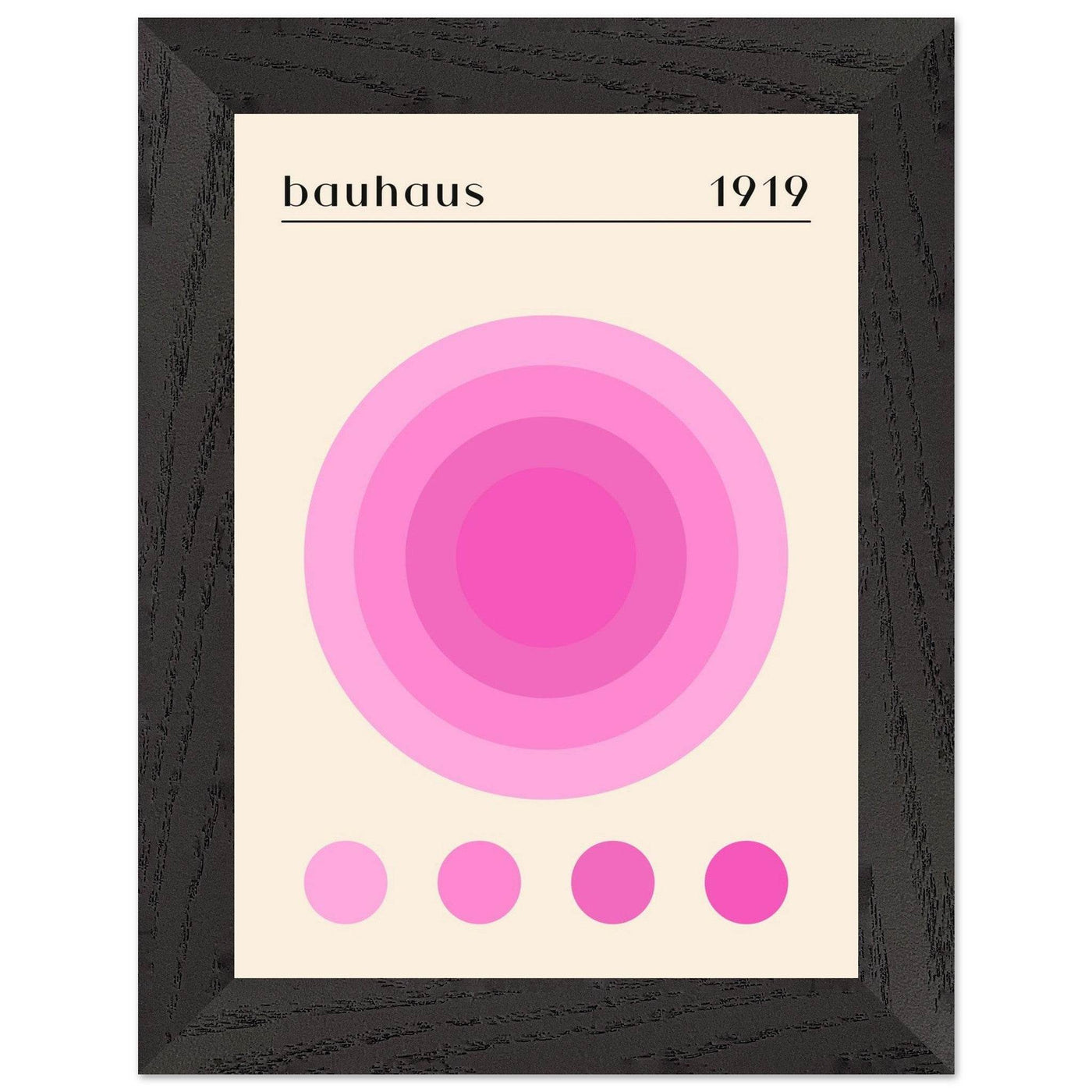 Bauhaus Pink Gradient Circle - Vibrantwalls