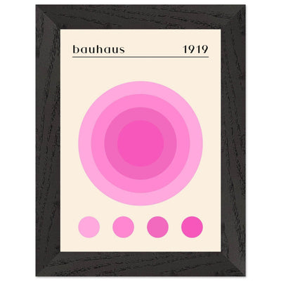 Bauhaus Pink Gradient Circle - Vibrantwalls