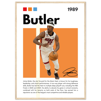 Jimmy Butler Heat Culture Miami Framed Poster 50x70 cm 20x28″ Wood frame Vibrantwalls