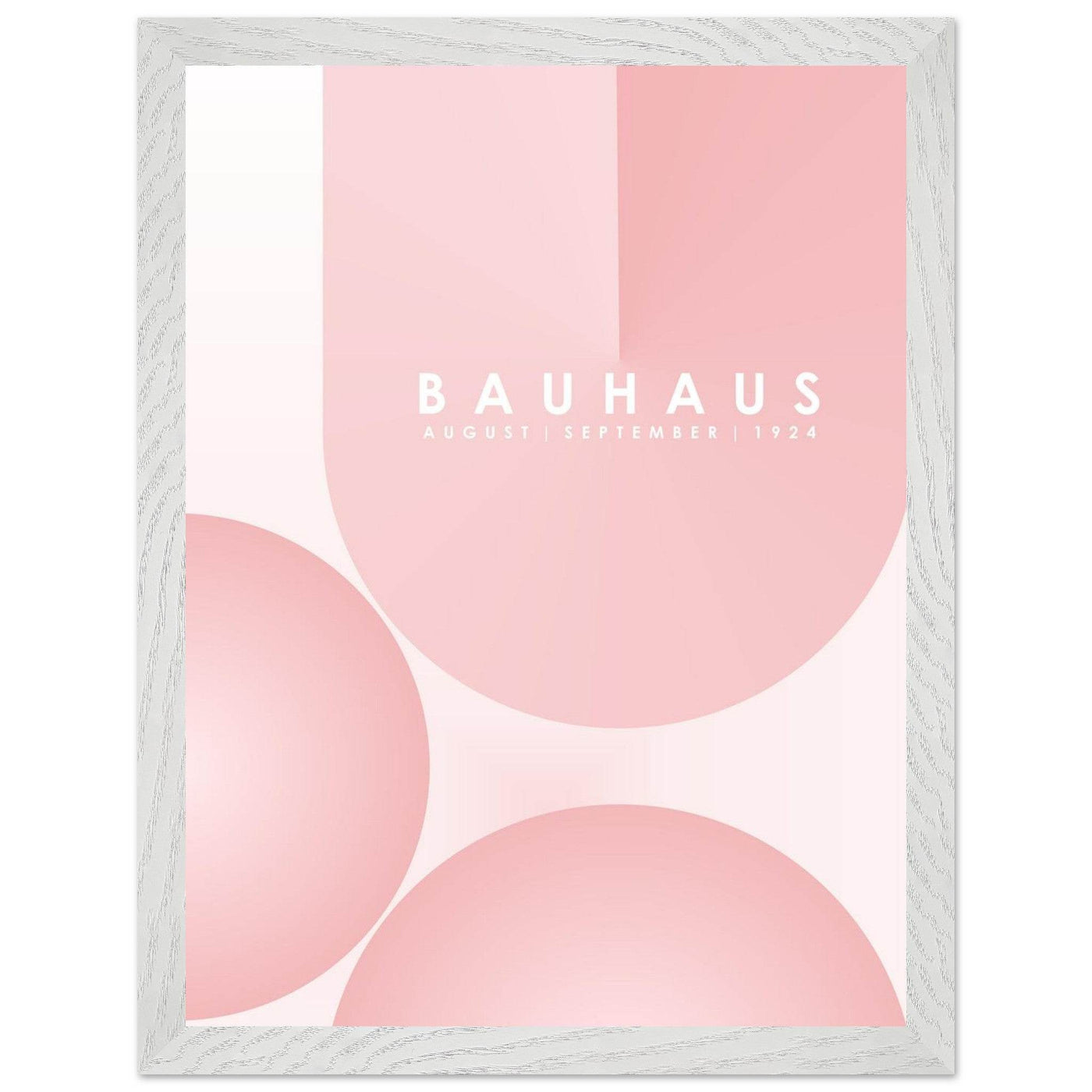 Bauhaus Soft Pink Geometric Design for Contemporary Spaces - Vibrantwalls