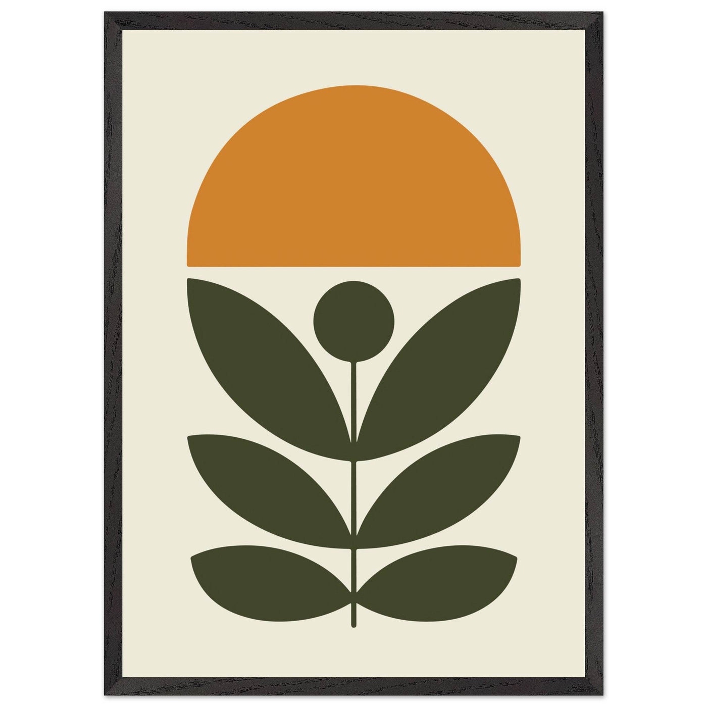 Abstract Botanical Green Plant Modern Art - Vibrantwalls