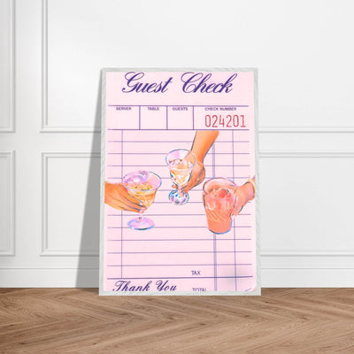 Retro Bar Tab Cocktail Recipe - Vibrantwalls