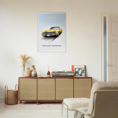 1967 Cadillac Eldorado - Iconic American Luxury Framed Poster | Premium Wall Art, Ready-to-Hang in Your Style - Vibrantwalls