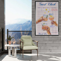 Retro Bar Tab Cocktail Recipe Wall Art - Vibrantwalls