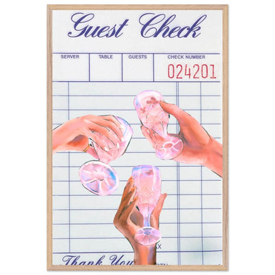Retro Aesthetic Guest Check - Vibrantwalls