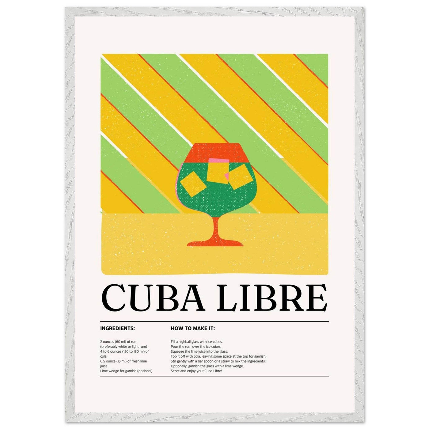 Cuba Libre Cocktail Recipe - Vibrantwalls