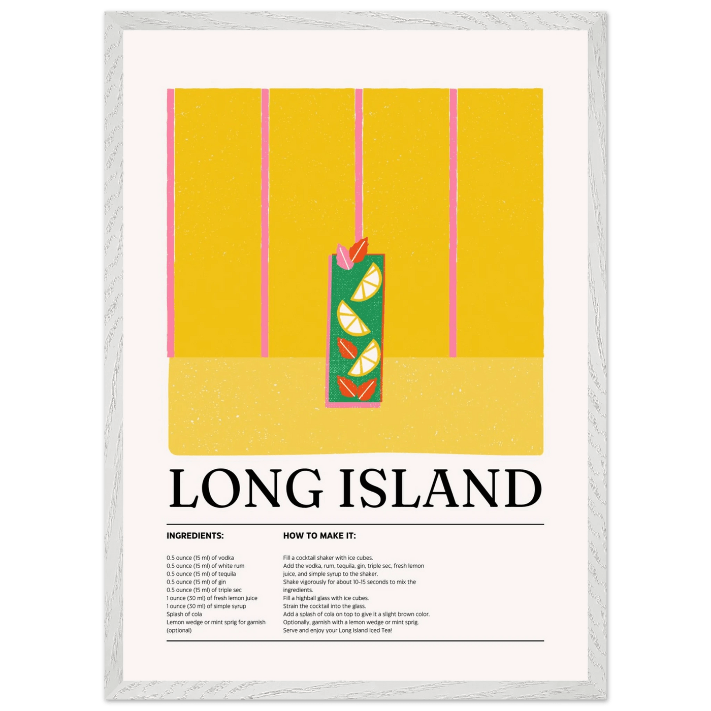 Long Island Iced Tea Recipe Party Drink - Vibrantwalls