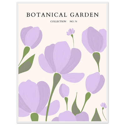 Botanical Garden Elegant Lavender Bloom Art Print - Vibrantwalls