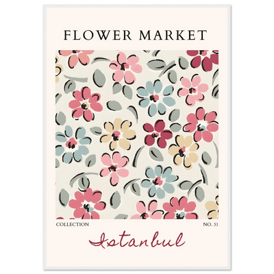 Flower Market Istanbul Art Print – Vibrant Floral Abstract Framed Poster | Ready-to-Hang Decor - Vibrantwalls