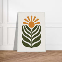 Desert Sun Plant Botanical Abstract Wall Art - Vibrantwalls