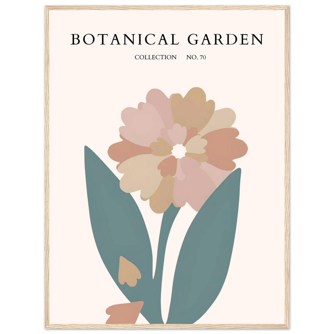 Botanical Garden Framed Poster – Gentle Floral Art Print | Soft Palette Home Decor | Ready-to-Hang - Vibrantwalls