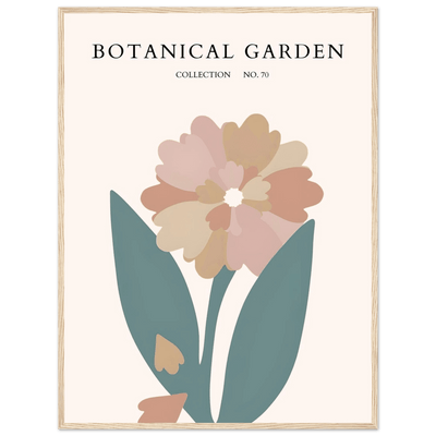 Botanical Garden Framed Poster – Gentle Floral Art Print | Soft Palette Home Decor | Ready-to-Hang - Vibrantwalls