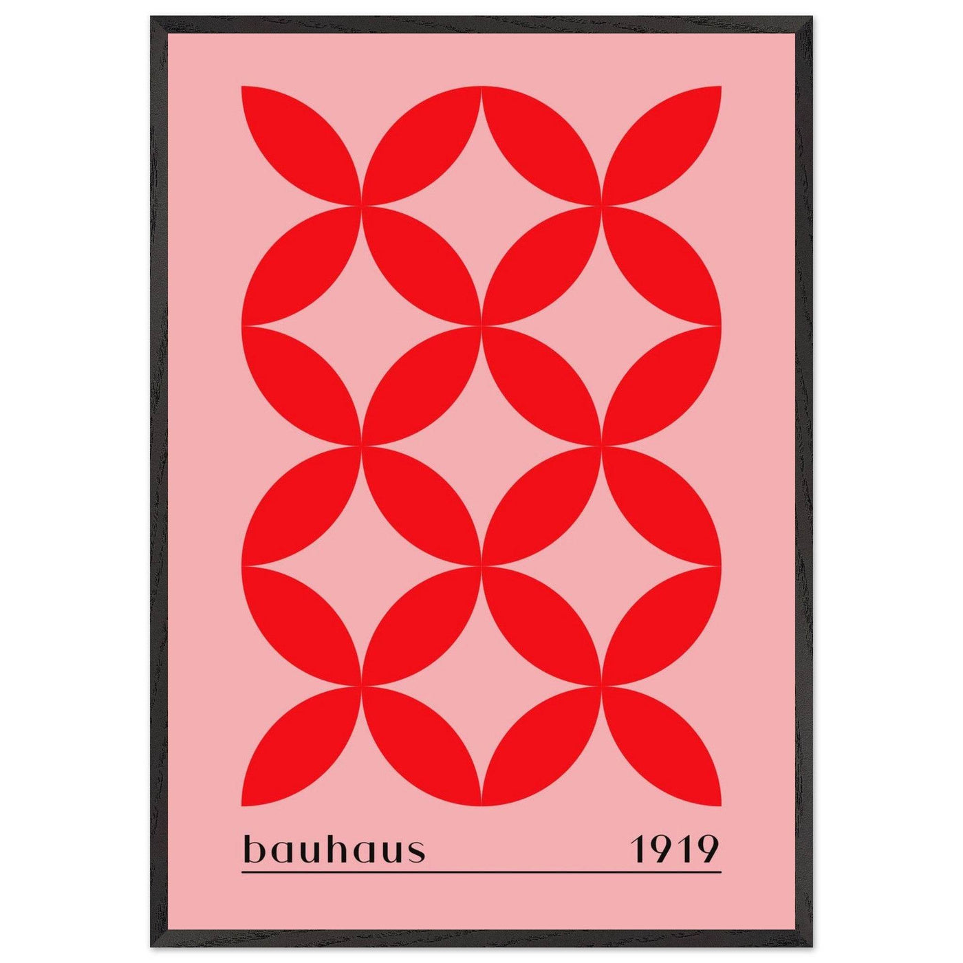 Bauhaus Minimalist Bold Red Geometric Design - Vibrantwalls