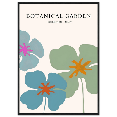 Abstract Botanical Garden Framed Posters – Vibrant Floral Art Prints in Your Choice of Frame & Size | Ready-to-Hang - Vibrantwalls
