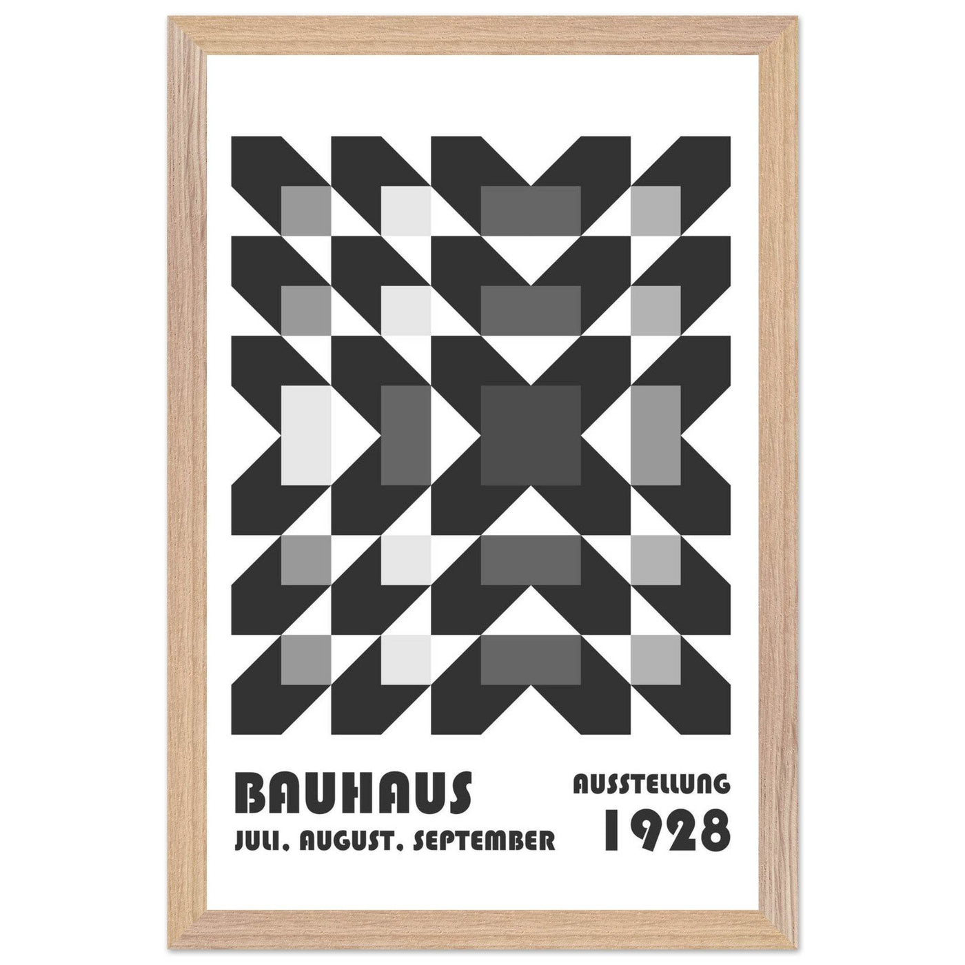 Bauhaus-Style Geometric Grid - Vibrantwalls