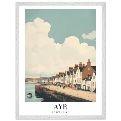 Ayr Scotland Framed Poster – Coastal Charm Wall Art with Vintage Vibe & Wooden Frame - Vibrantwalls