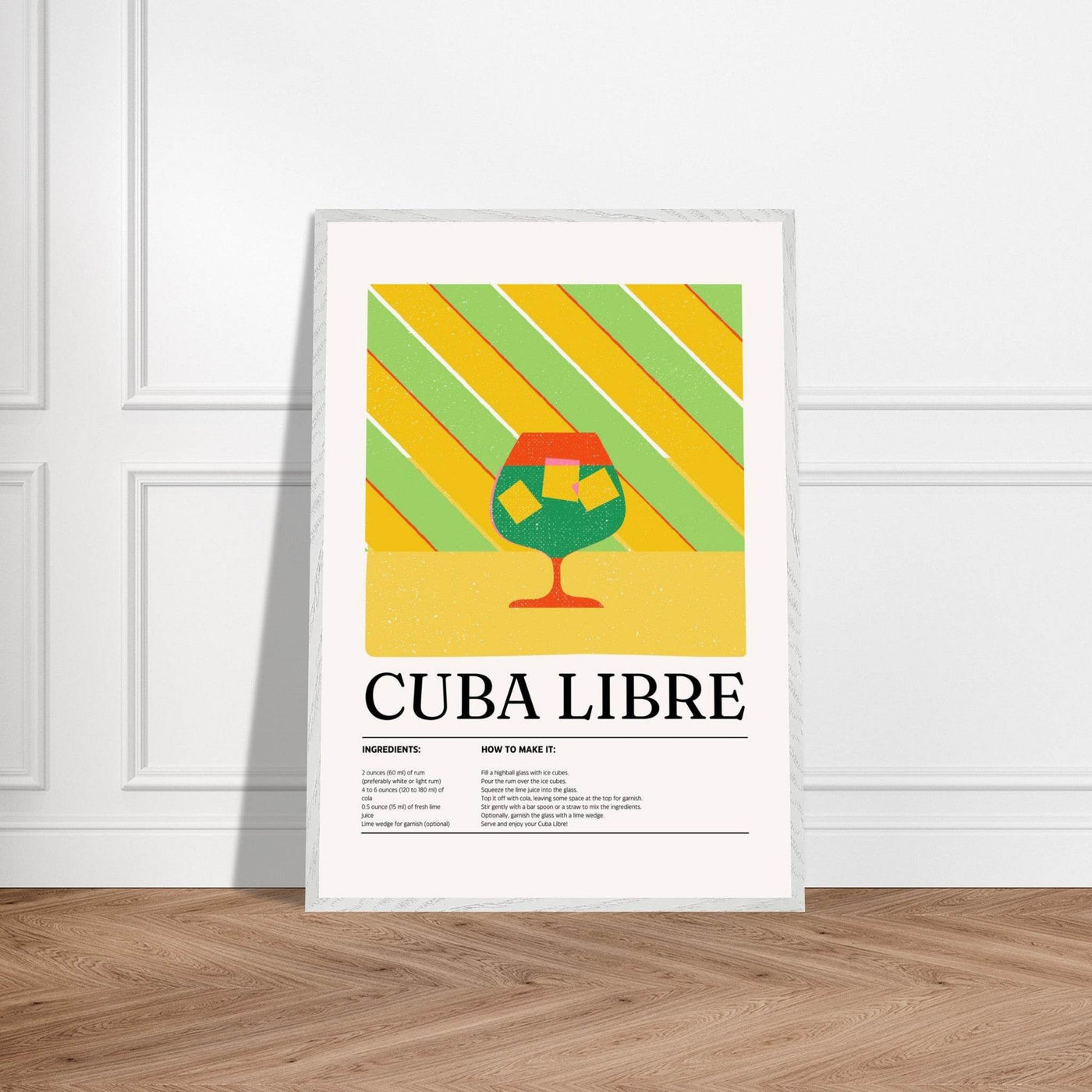 Cuba Libre Cocktail Recipe - Vibrantwalls