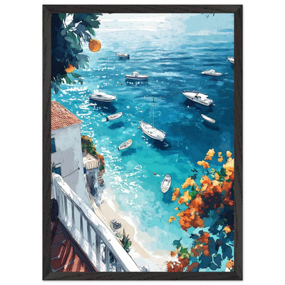 Vintage Italian Coastal View - Vibrantwalls