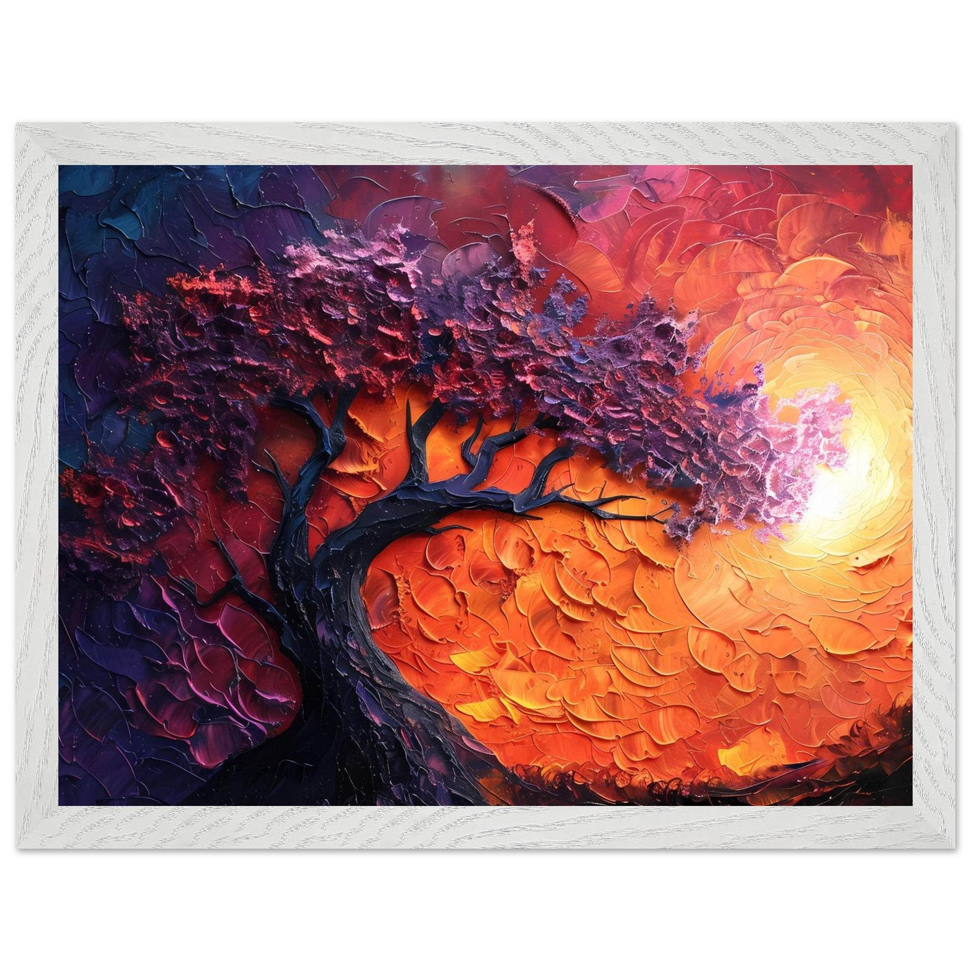 Sunset Hues Vibrant Tree of Life - Vibrantwalls