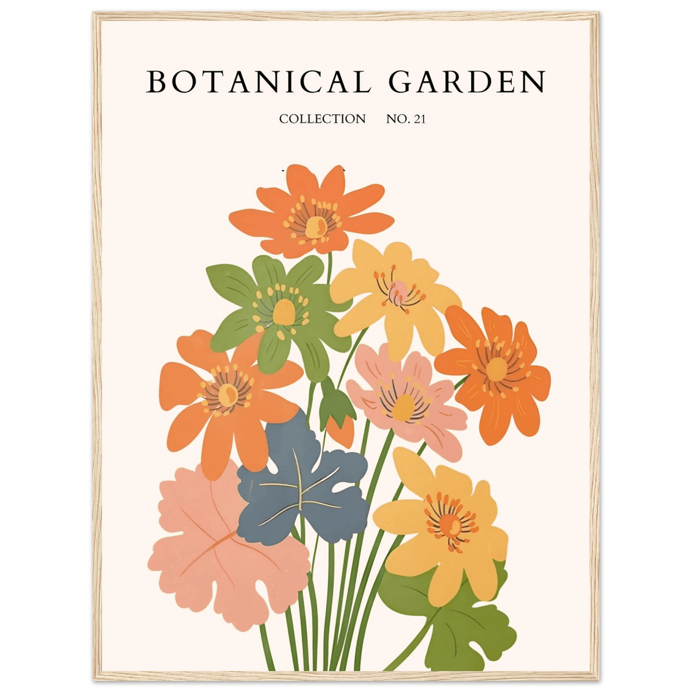 Botanical Garden Collection No. 21 Framed Poster – Vibrant Floral Art Print | Ready-to-Hang in Your Choice of Frame - Vibrantwalls