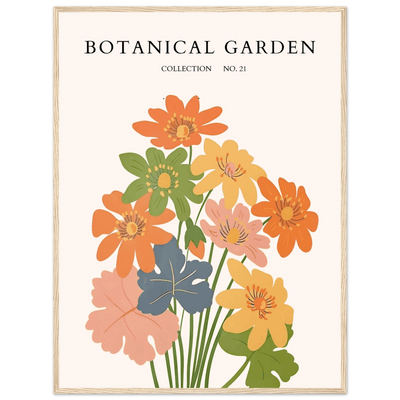 Botanical Garden Collection No. 21 Framed Poster – Vibrant Floral Art Print | Ready-to-Hang in Your Choice of Frame - Vibrantwalls