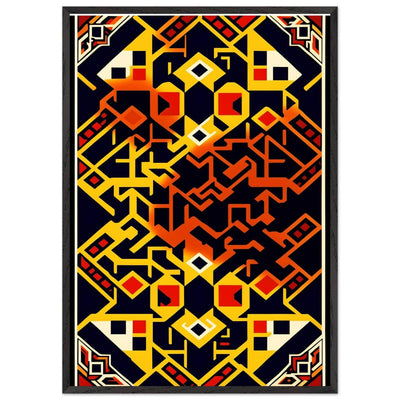 Abstract Geometric Poster for Modern Home Decor Framed Art - Vibrantwalls