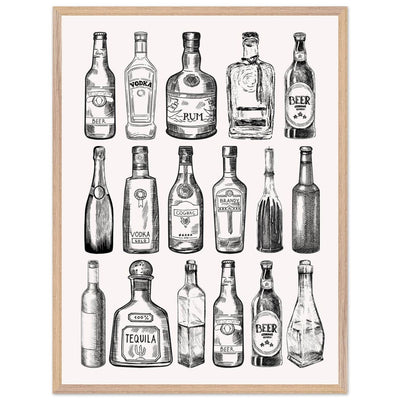 Gin Tonic Cocktail Recipe Classic Bar Print - Vibrantwalls