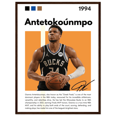 Giannis Antetokounmpo Greek Freak Bucks Poster - Vibrantwalls