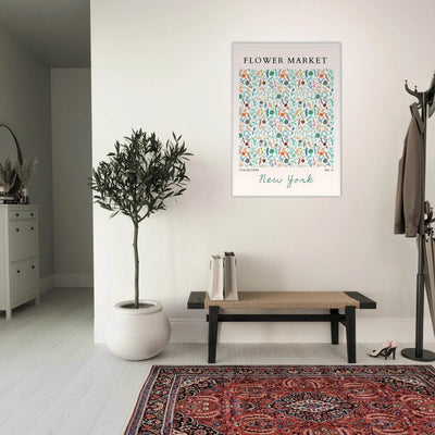 Flower Market New York Framed Poster – Whimsical Floral Art Print | Ready-to-Hang in Your Choice of Frame - Vibrantwalls