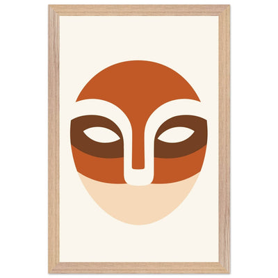 Abstract Desert Landscape Face - Vibrantwalls
