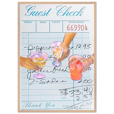 Guest Check Cocktail - Vibrantwalls