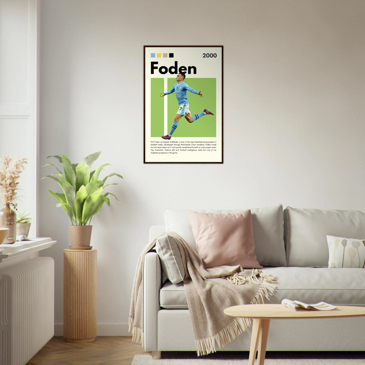 Phil Foden Manchester City Football Legend Poster Vibrantwalls