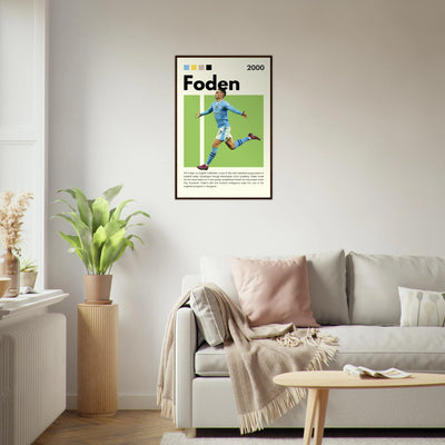 Phil Foden Manchester City Football Legend Poster Vibrantwalls
