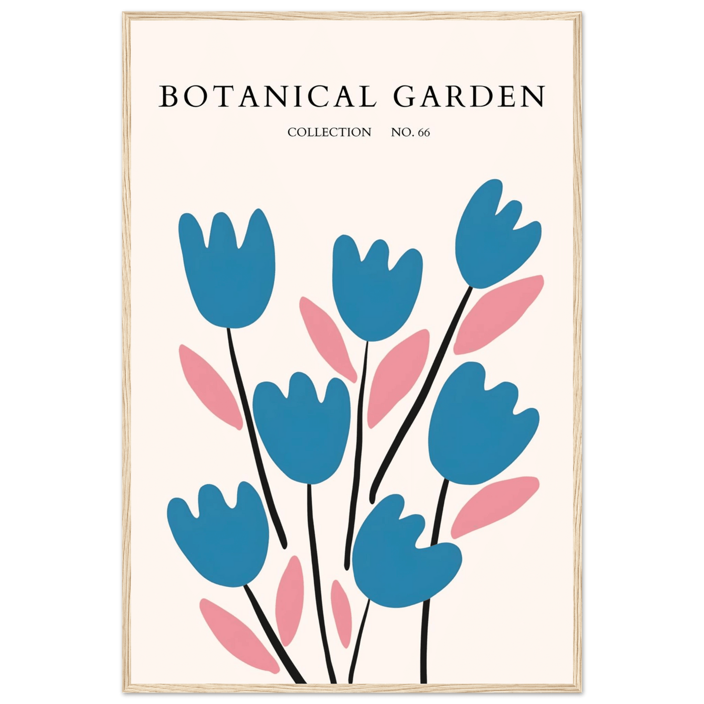 Abstract Botanical Garden Framed Poster – Modern Floral Art Print | Ready-to-Hang in Various Sizes & Frames - Vibrantwalls