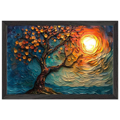 Tree of Life Textured Sunset Palette - Vibrantwalls