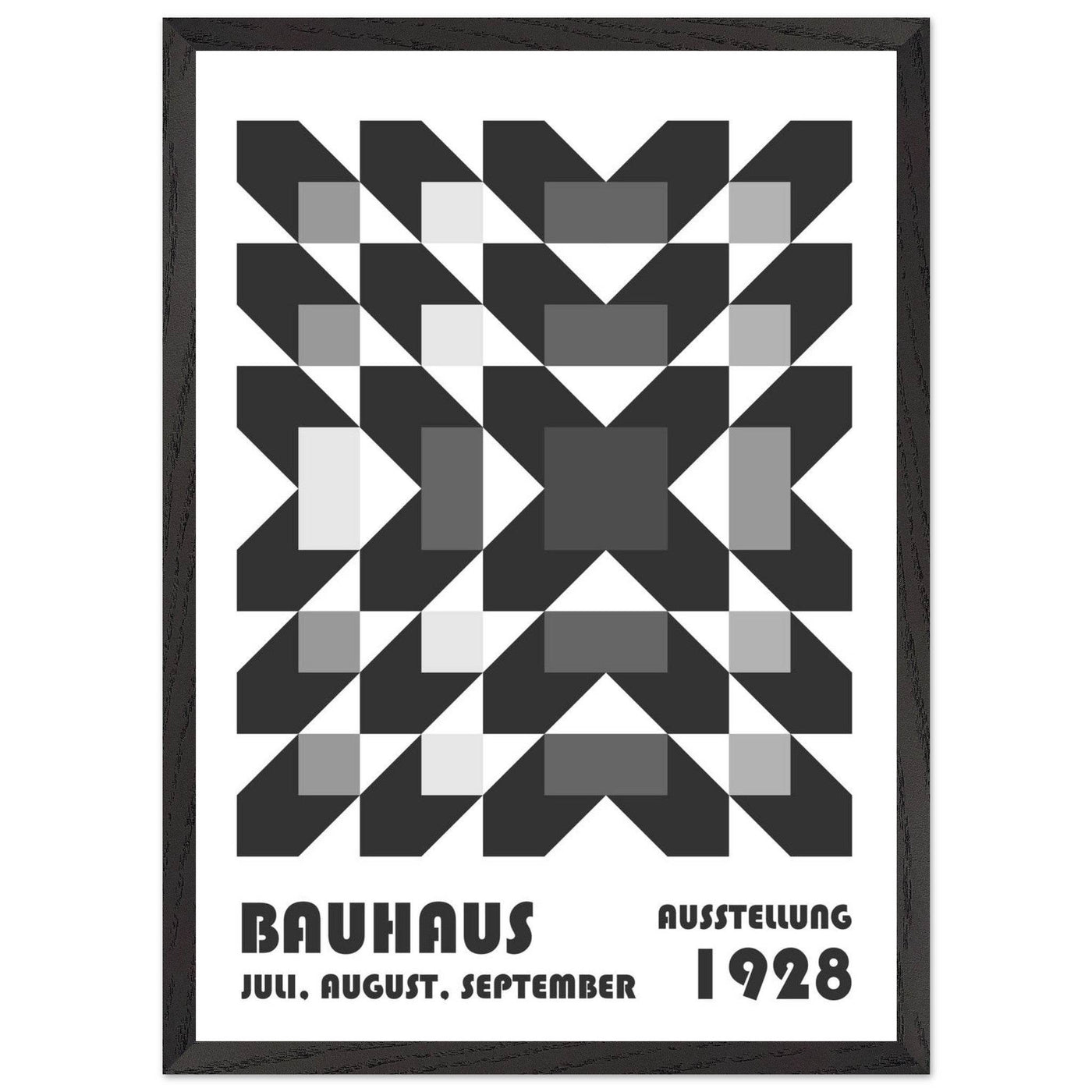 Bauhaus-Style Geometric Grid - Vibrantwalls