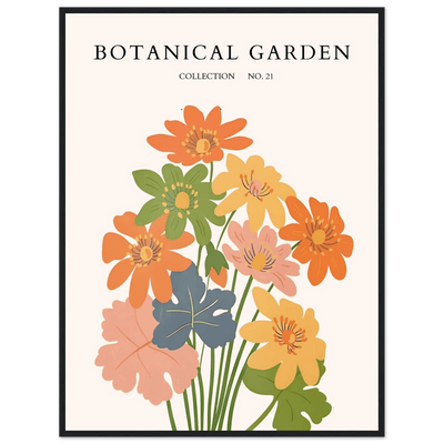 Botanical Garden Collection No. 21 Framed Poster – Vibrant Floral Art Print | Ready-to-Hang in Your Choice of Frame - Vibrantwalls