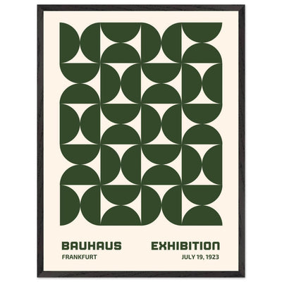 Bauhaus Forest Green & Cream Modern - Vibrantwalls