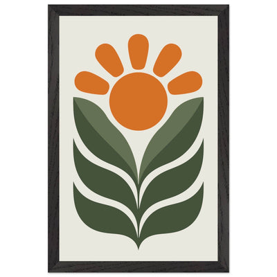 Boho Sun & Leaves Art - Vibrantwalls